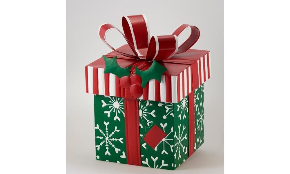 ΜΕΤΑΛΛΙΚΟ ΔΩΡΟ ΠΡΑΣΙΝΟ-ΚΟΚΚΙΝΟ 27Χ26Χ32