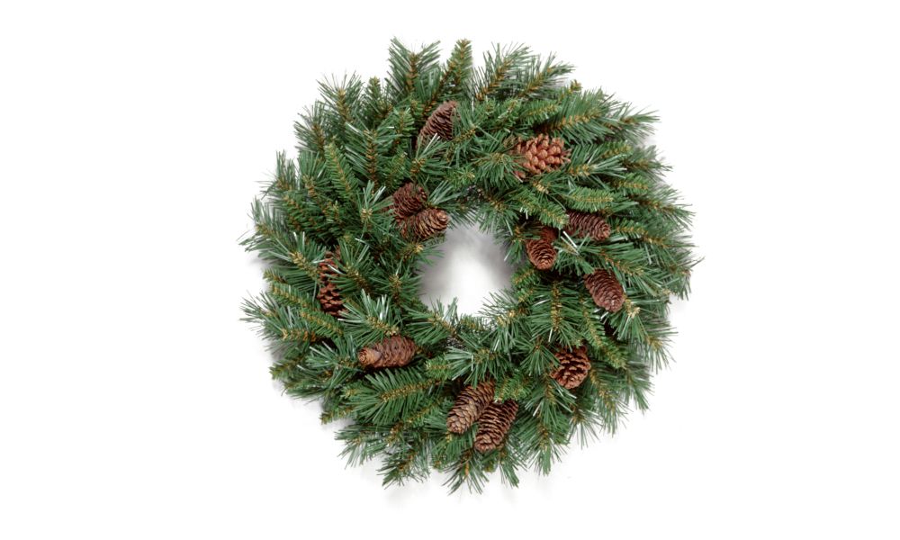 Στεφάνι Πεύκου με Κουκουνάρια 31cm