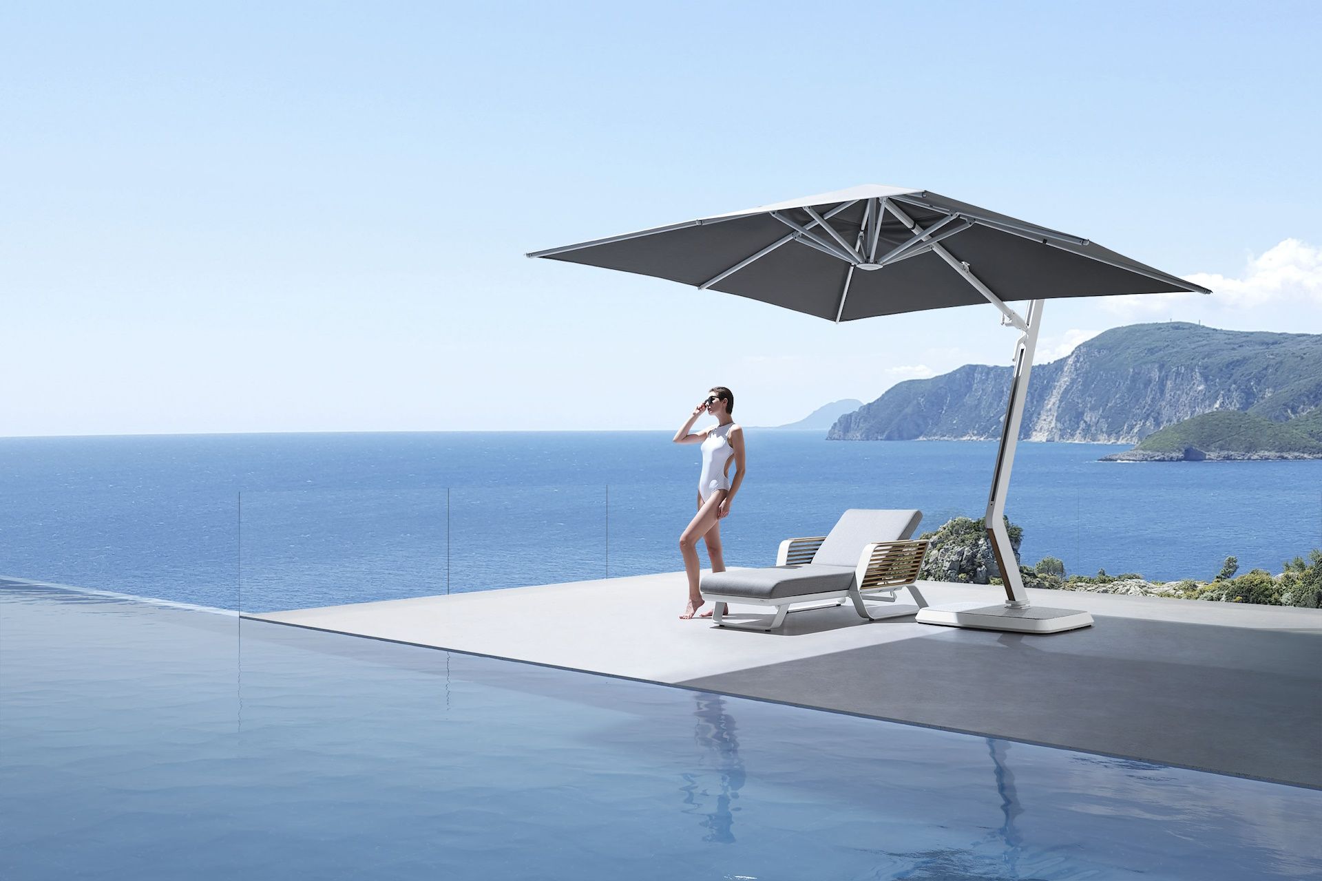 Wing/C-3x3m Γωνιακή Ομπρέλα