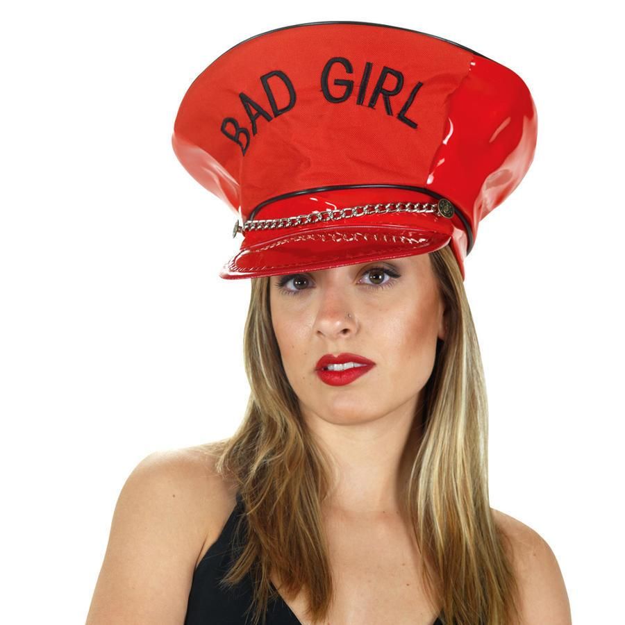 ΚΑΠΕΛΟ VINYL BAD GIRL ΚΟΚΚΙΝΟ