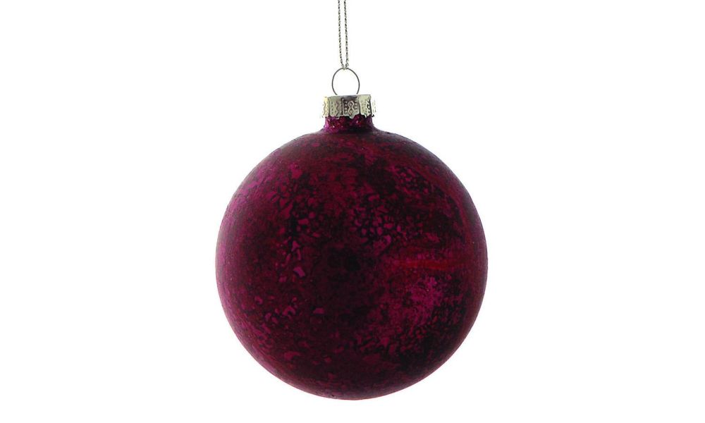 Μπάλλα γυάλινη 10Cm.Κόκκινη