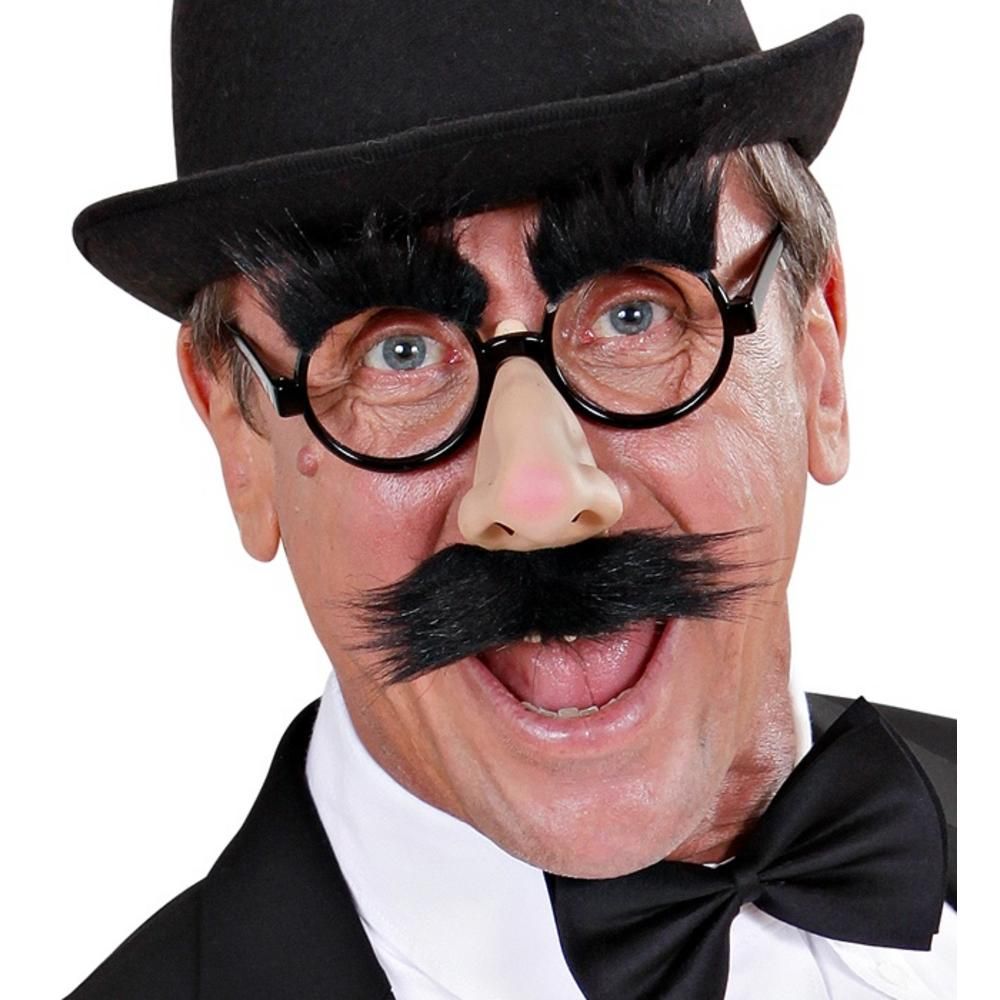 GLASSES WITH NOSE, MOUSTACHE & EYEBROWS