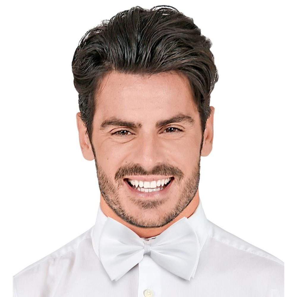 DELUXE BOW TIE white - adjustable