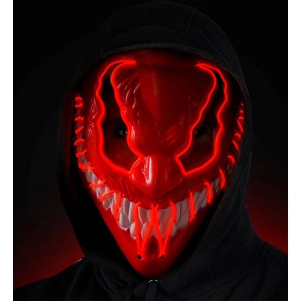 RED LED MONSTER MASK