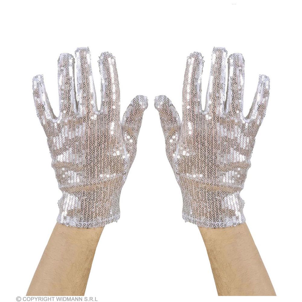 SILVER SEQUIN GLOVE
