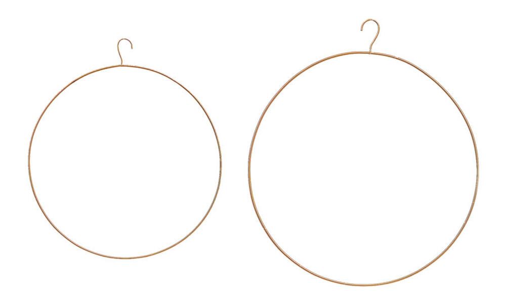 Gold Metal Round Hook 35cm