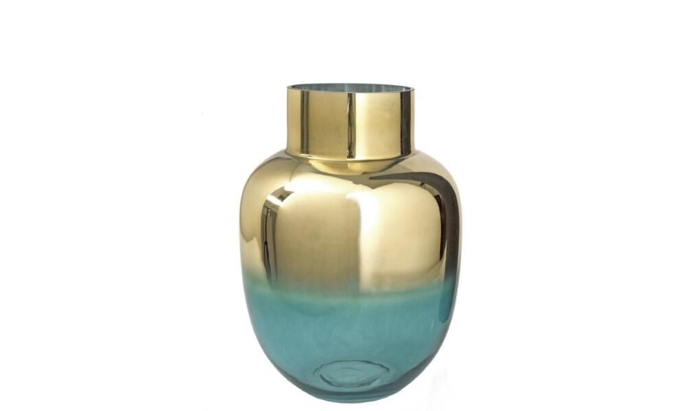 BX156 ΓΥΑΛΙΝΟ ΒΑΖΟ ΠΕΤΡΟΛ ΝΤΕΓΚΡΑΝΤΕ ΧΡΥΣΗ ΕΠΙΣΤΡΩ