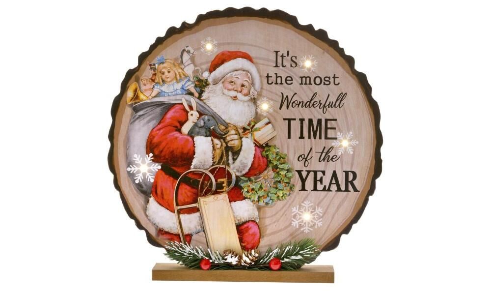 ΧΡ ΞΥΛΙΝΗ ΕΠΙΤΡΑΠΕΖΙΑ ΠΙΝΑΚΙΔΑ ΚΟΡΜΟΣ ΑΙ ΒΑΣΙΛΗΣ ΜΕ ΦΩΣ 6 LED 29Χ3Χ29ΕΚ