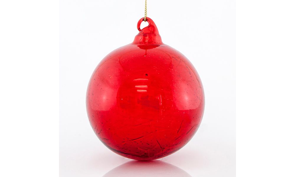 ΜΠΑΛΑ ΓΥΑΛΙΝΗ, ΚΟΚΚΙΝΗ 8cm