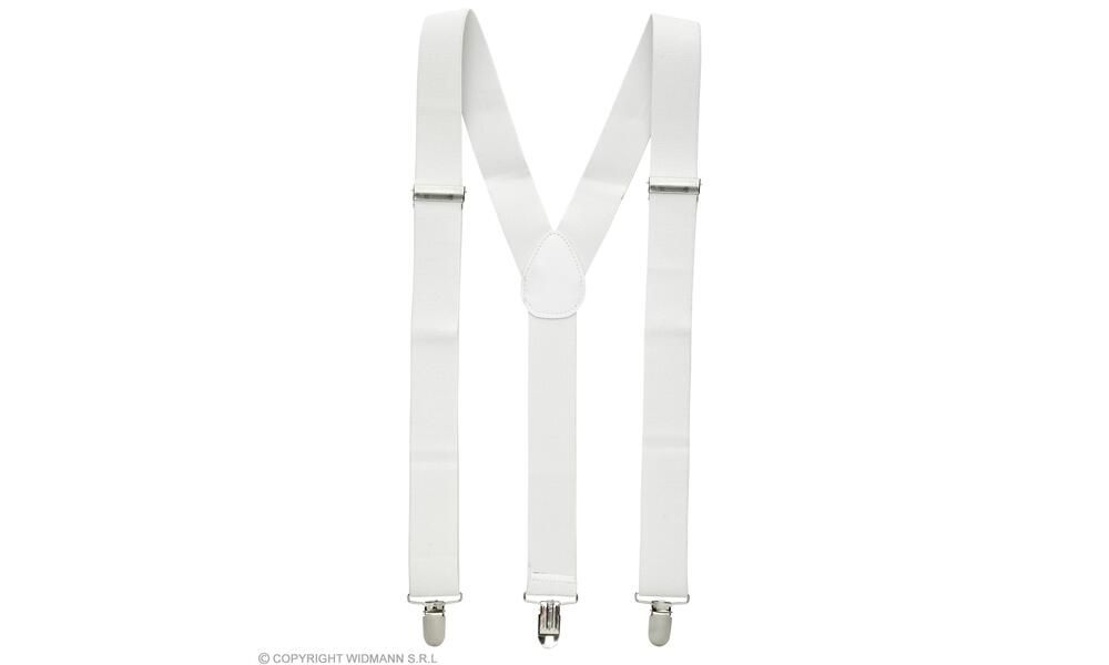 WHITE BRACES (extra long up to 115-120 cm)
