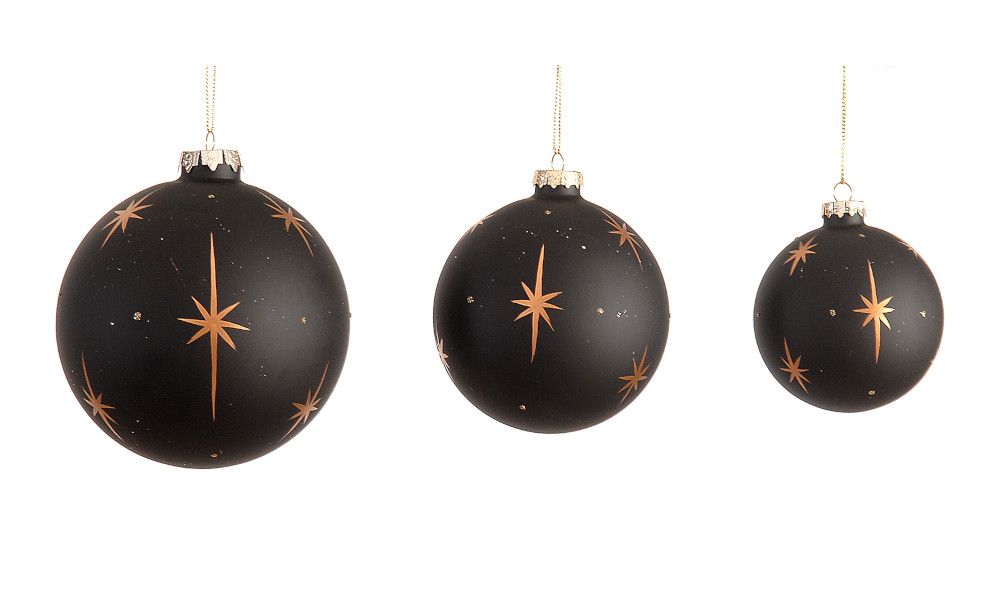 12/96 - 8cm mat black  painted ball