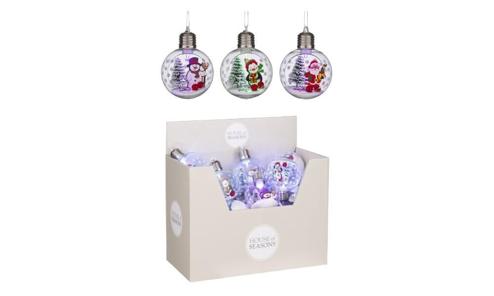 ΣΤΟΛΙΔΙ 3/ass LED ΑΙ ΒΑΣΙΛΗΣ ΧΙΟΝΑΝΘΡΩΠΟΣ ΠΙΓΚΟΥΙΝΟΣ battery operated - D8c