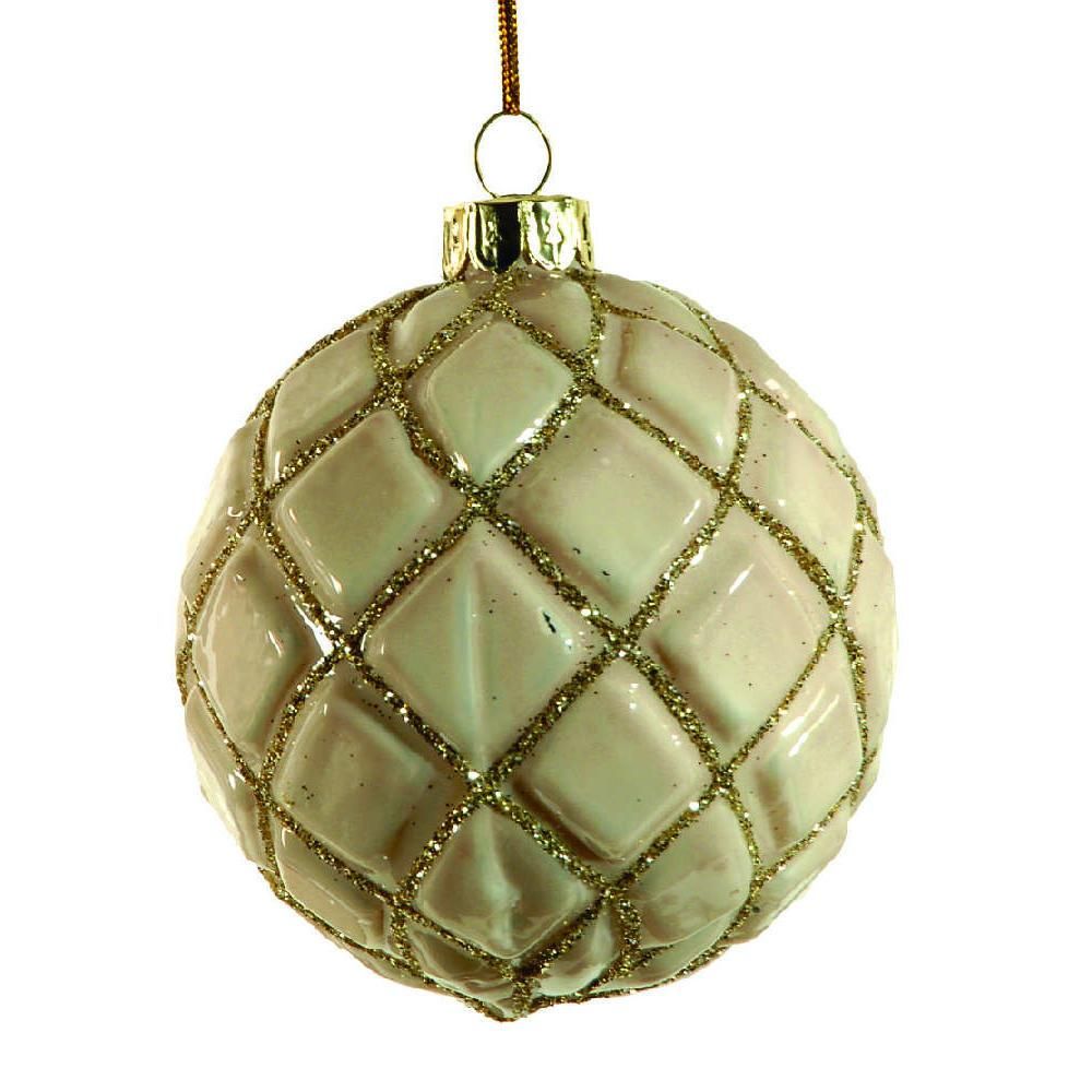 Γυάλλινη μπάλλα. 8cm, glitter