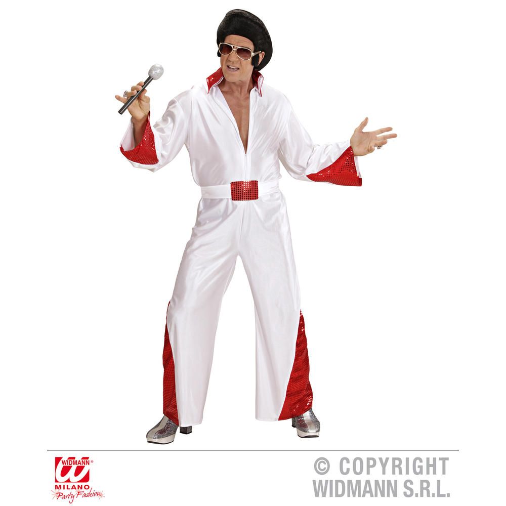 KING OF ROCK'N'ROLL (jumpsuit with sequin trimmings, belt)