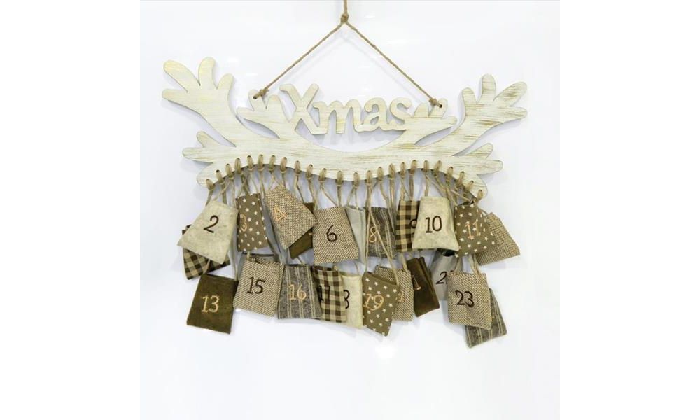 ΔΙΑΚΟΣΜΗΤΙΚΟ ΤΟΙΧΟΥ ΞΥΛΙΝΟ, XMAS, 61x1x44cm