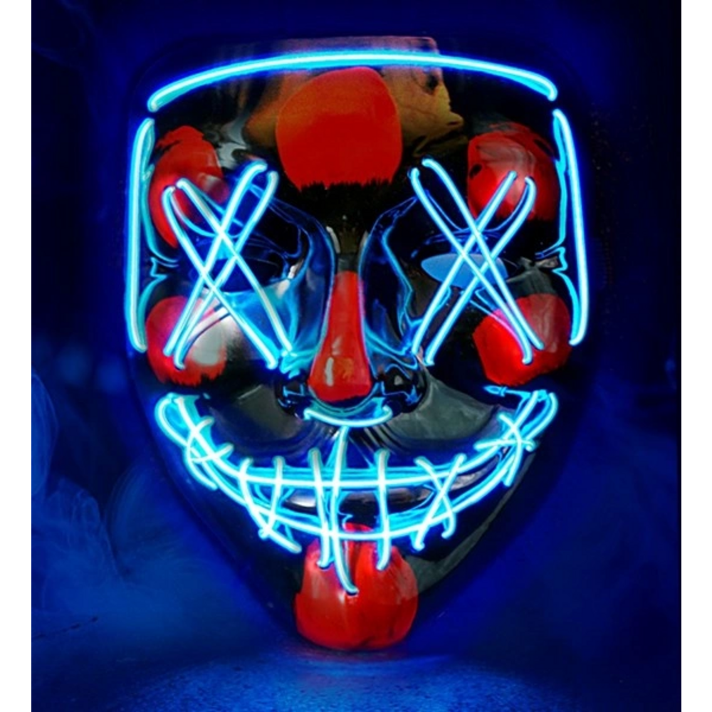 BLUE LED SCARY MASK