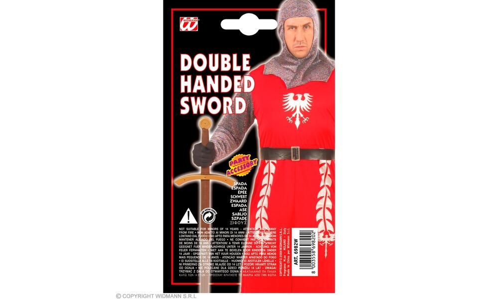 MAXI DOUBLE HANDED SWORD 132 cm