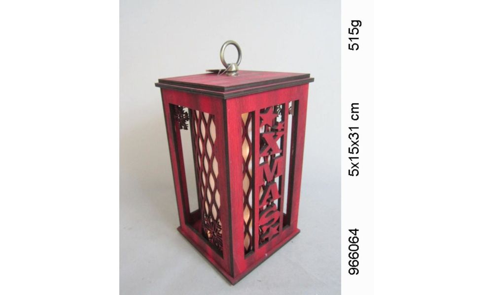 ΔΙΑΚΟΣΜΗΤΙΚΟ ΦΑΝΑΡΙ 5*15*31 ΚΟΚΚΙΝΟ  ΑΝΤΙΚΕ