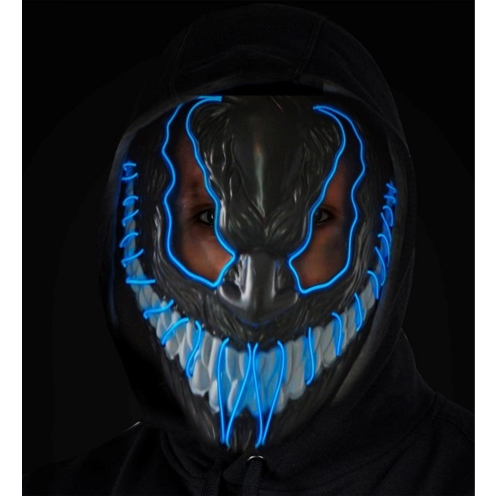 BLUE LED MONSTER MASK
