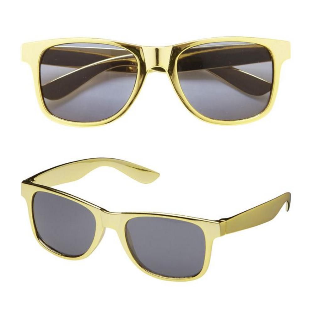 METALLIC GOLD GLASSES