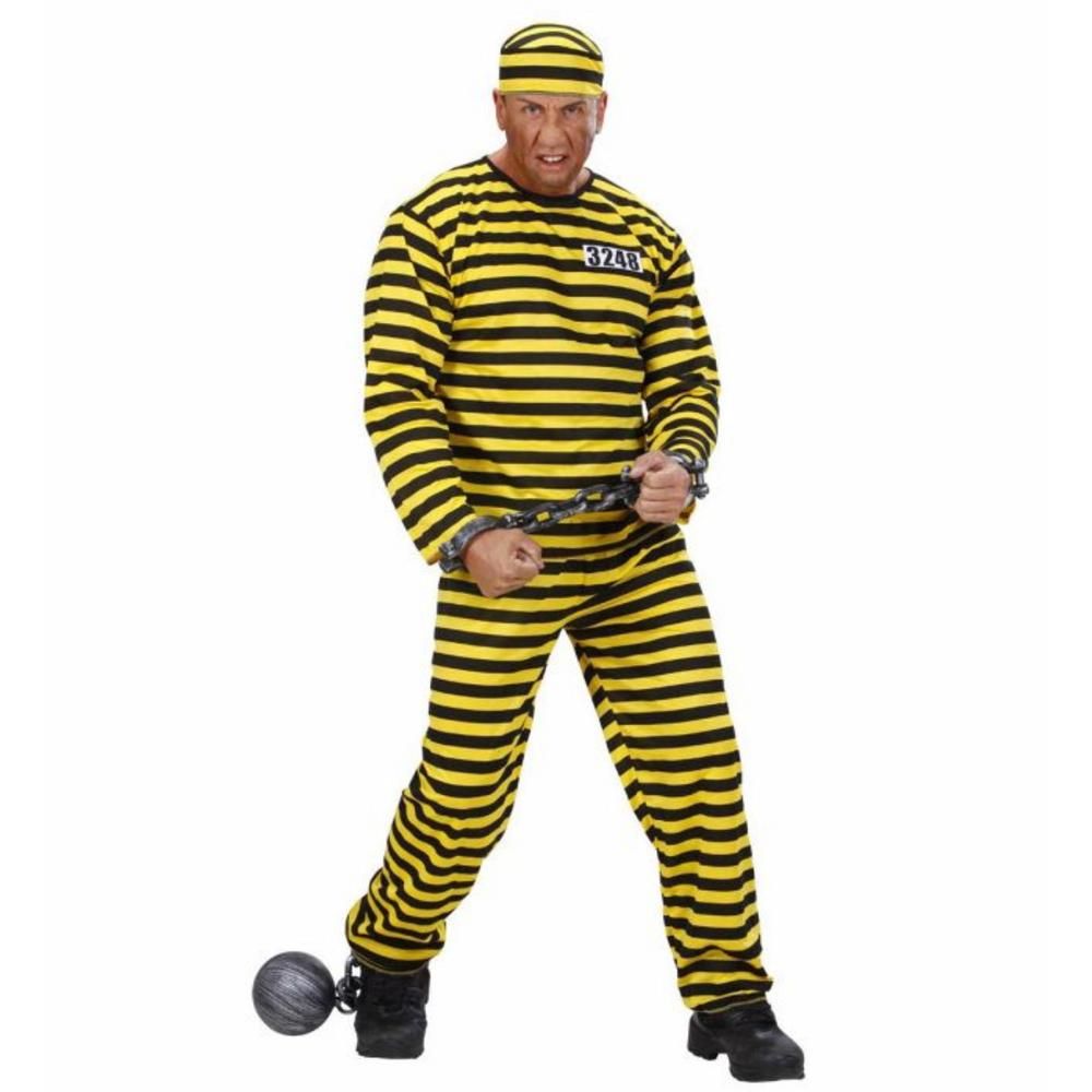 CONVICT yellow/black (coat, pants, hat) (L)