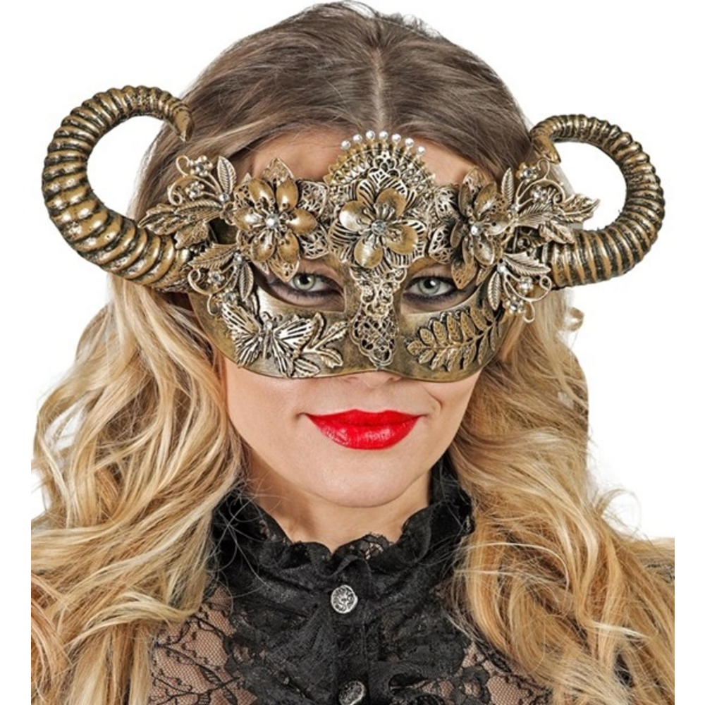 THEATRICAL GOLD RAM EYEMASK