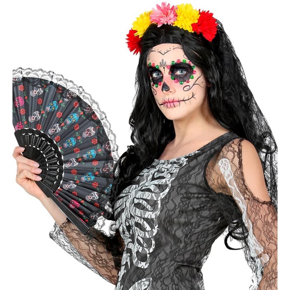 Set of 40 ADHESIVE EYE GEMS DECORATIONS - PINK/GREEN