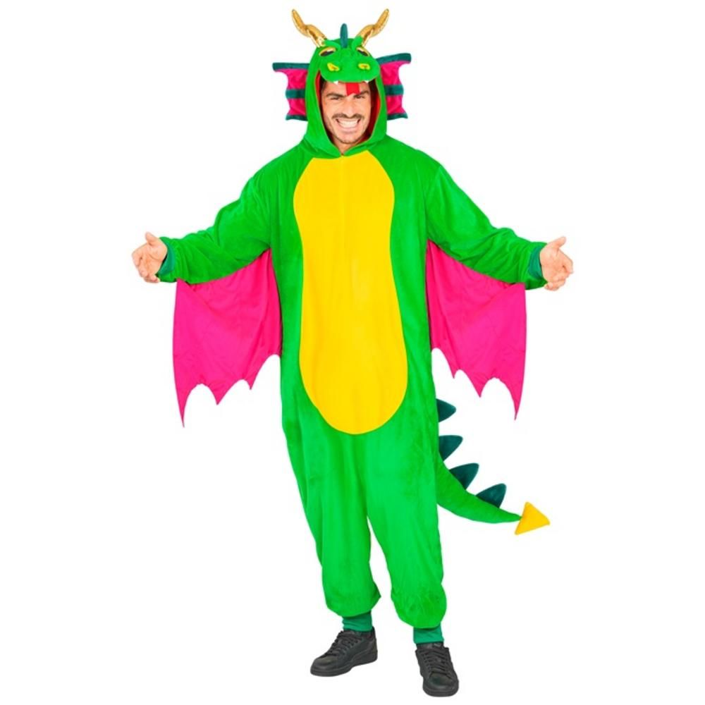 PLUSH ONESIE DRAGON (hooded jumpsuit) (L/XL)
