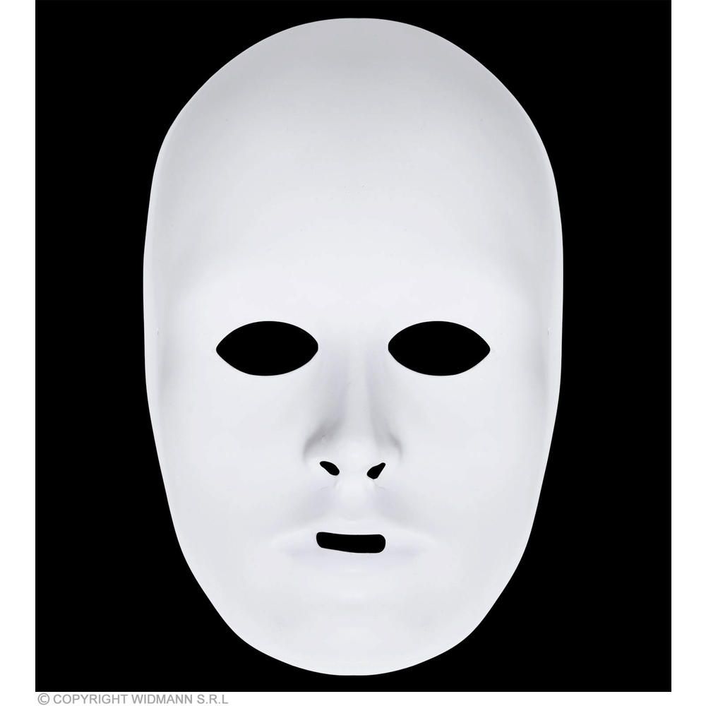 DELUXE UNISEX PAINTABLE WHITE FACE MASK