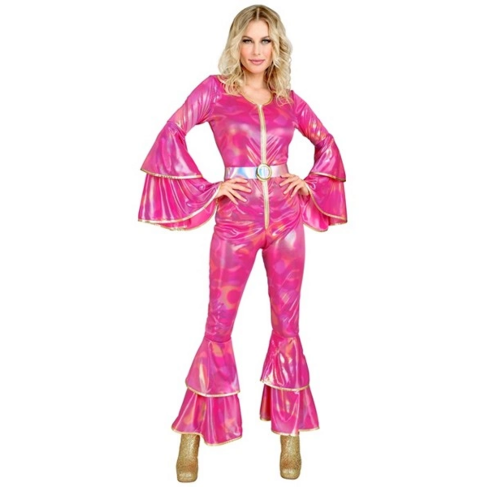 "THE 70s DISCO STYLE" (jumpsuit, belt)