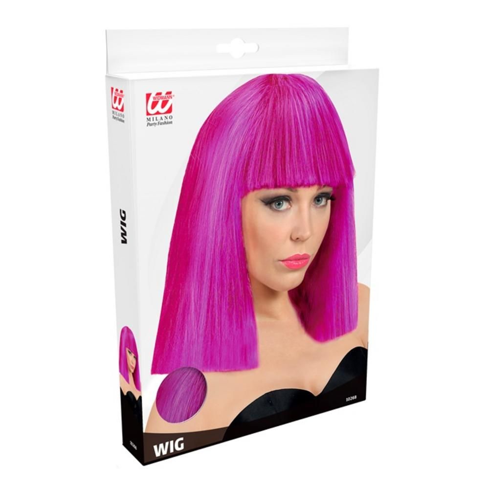 purple SHOWGIRL WIG in box