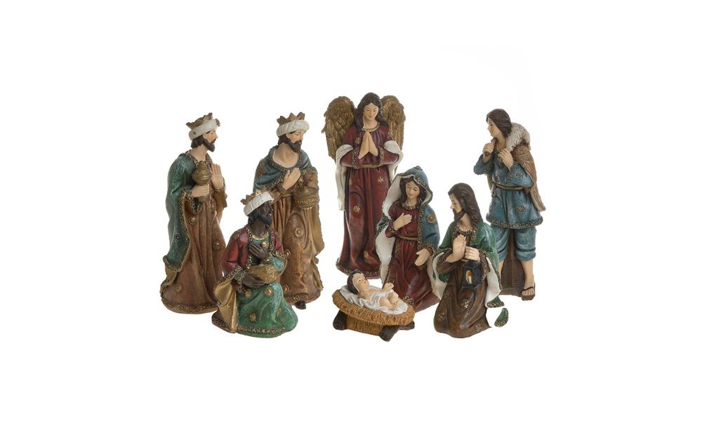 S/8 RESIN NATIVITY SCENE H20