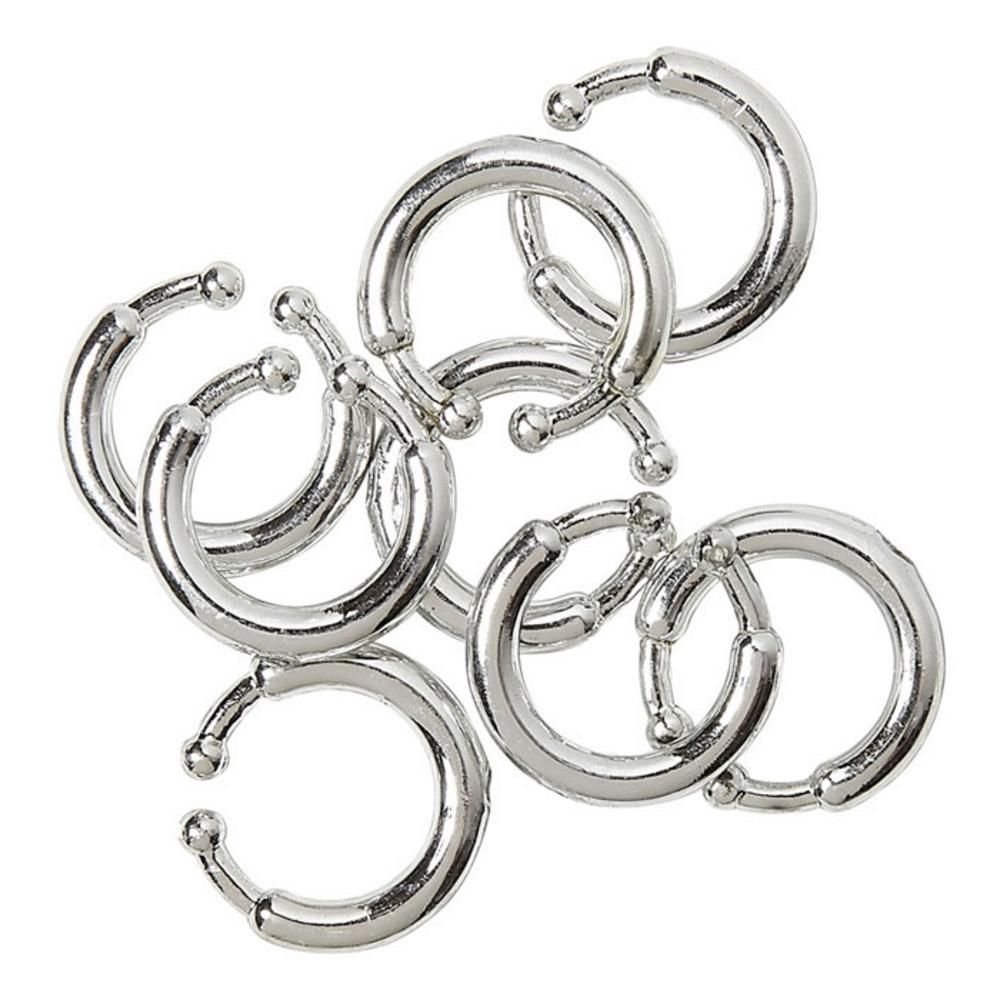 Set of  8 CLIP-ON PIERCINGS