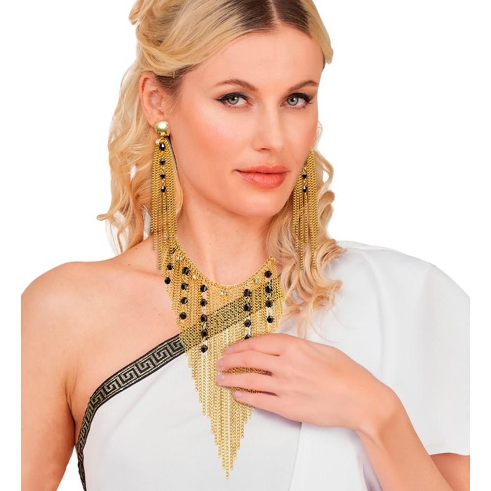 NEFERTITI NECKLACE & EARRINGS SET