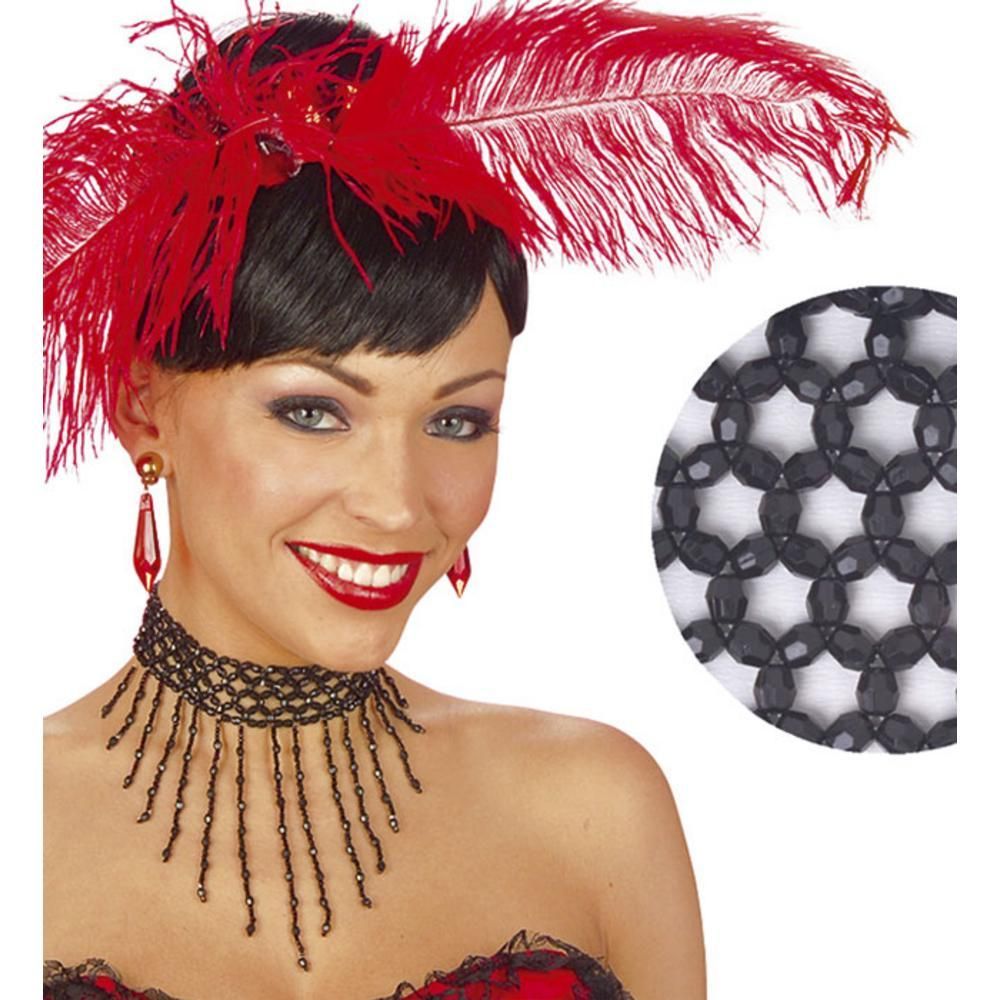 BEADED CHOKER  black