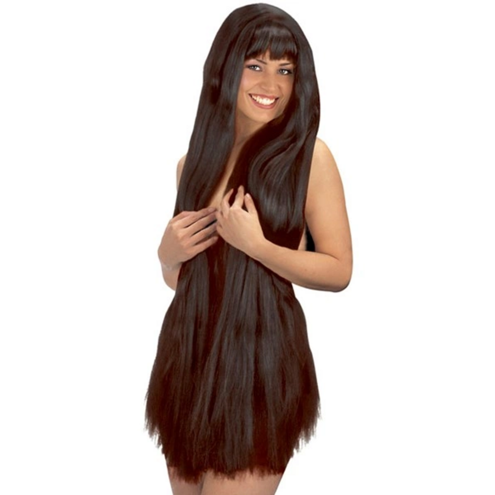 SUPERNATURAL BLACK EXTRA LONG WIG  100 cm - in bag