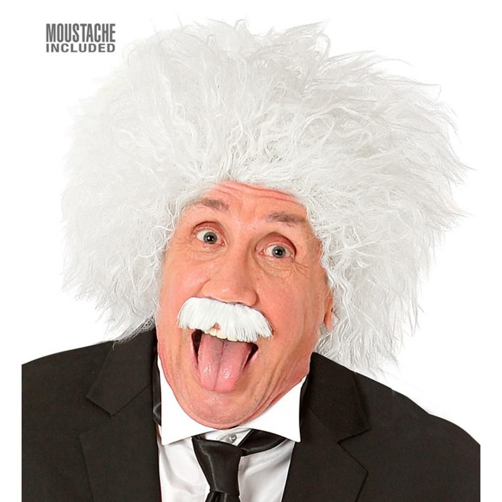EINSTEIN WIG & MOUSTACHE in box