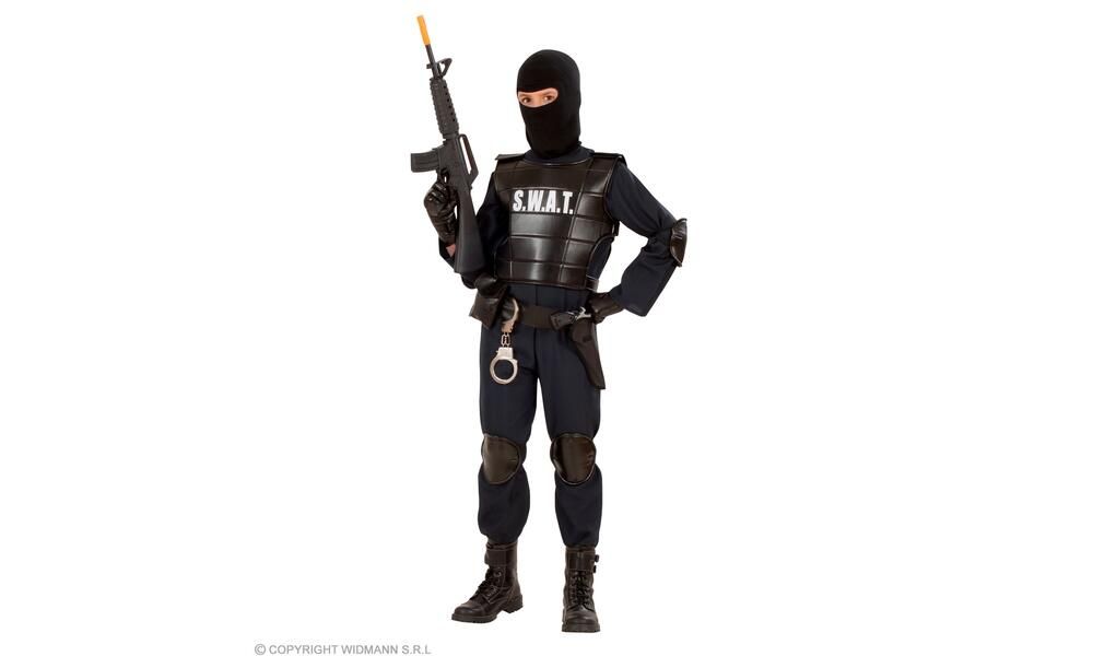 S.W.A.T. OFFICER (jumpsuit, bulletproof vest, belt with holster andpurse, k