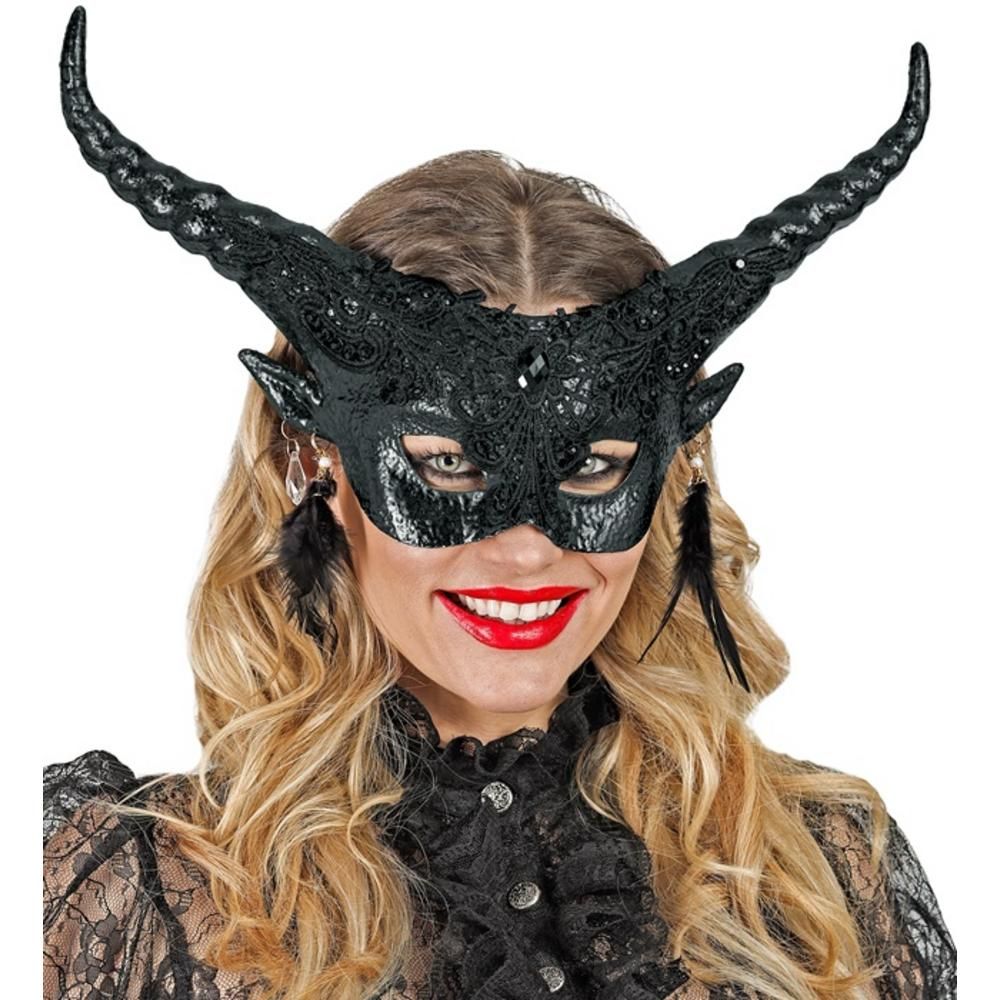 THEATRICAL BLACK DEVIL EYEMASK