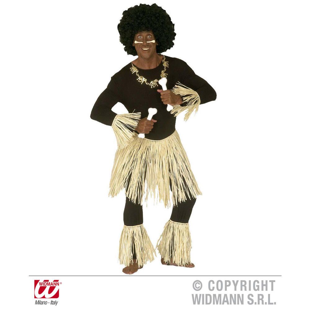 HULA / MAORI / ZULU  (Raffia Skirt, Armpieces, Legpieces)