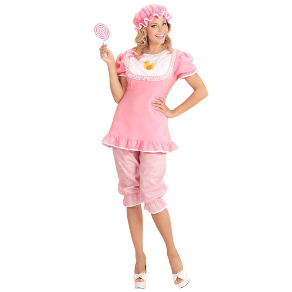 BABY GIRL (dress with bib, pantaloons, bonnet) (M)