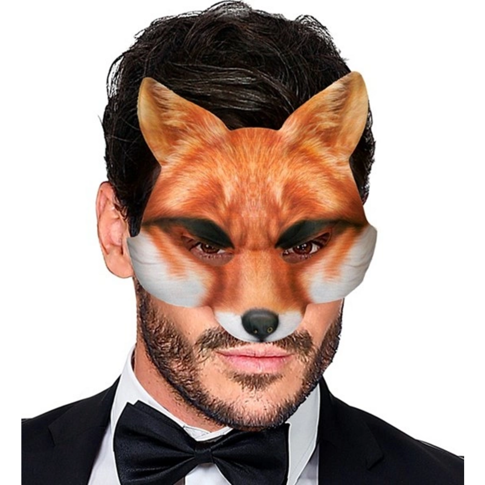 CHINLESS FOX MASK  in fabric