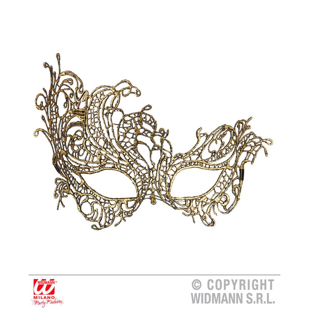 ANTIQUE GOLD BAROQUE LACE EYEMASK