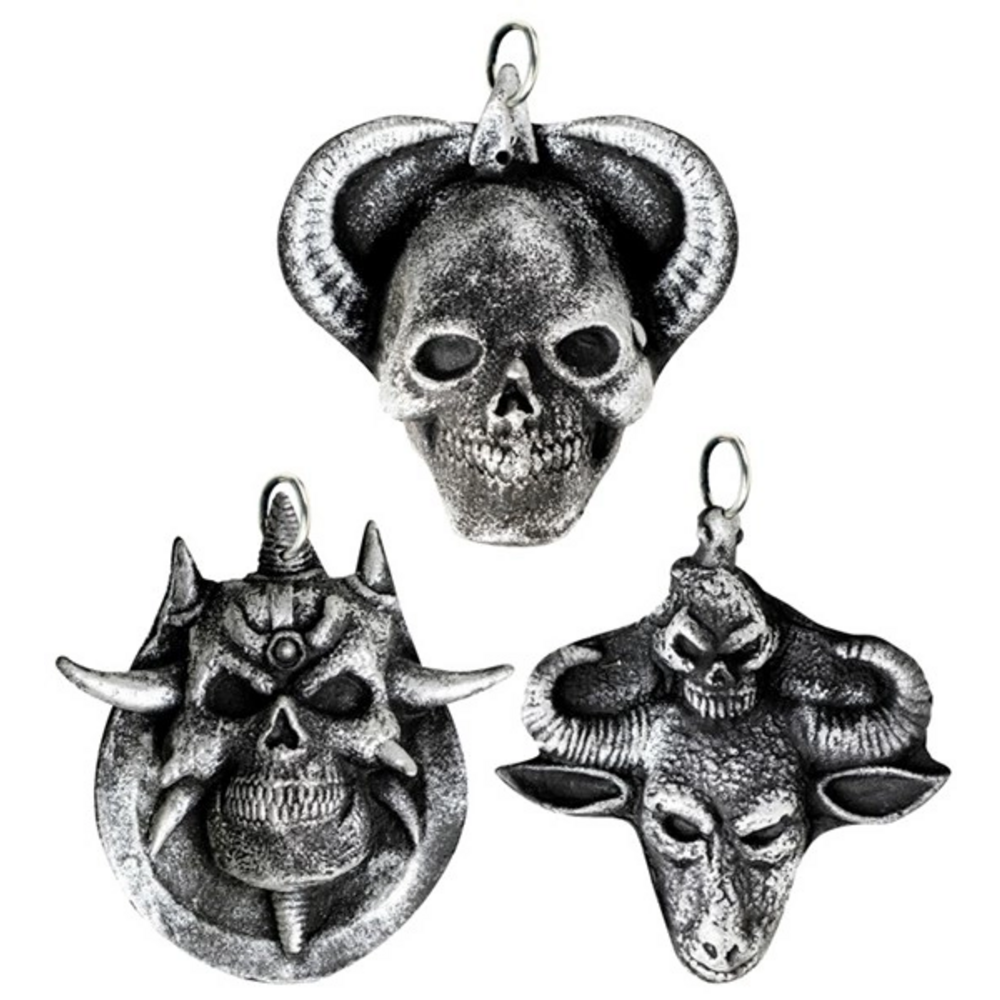 Pk 12 SATANIC MEDALLION latex - 3 styles ass.